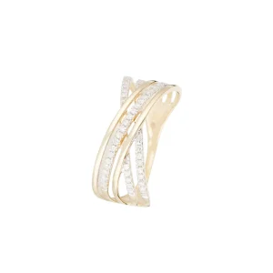 Bague " Anne" Or jaune et Diamant