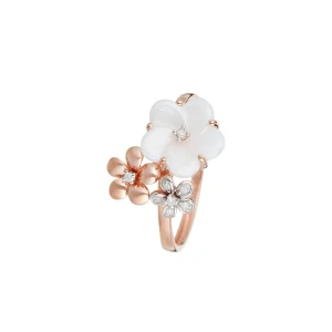 Bague " Etiennette" Or rose et Diamant