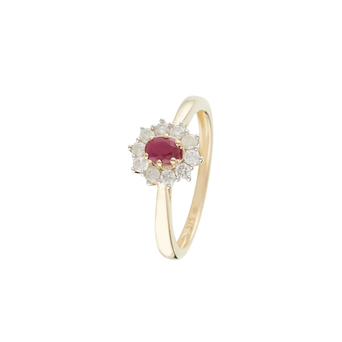 Bague "Océane" Or jaune et Rubis