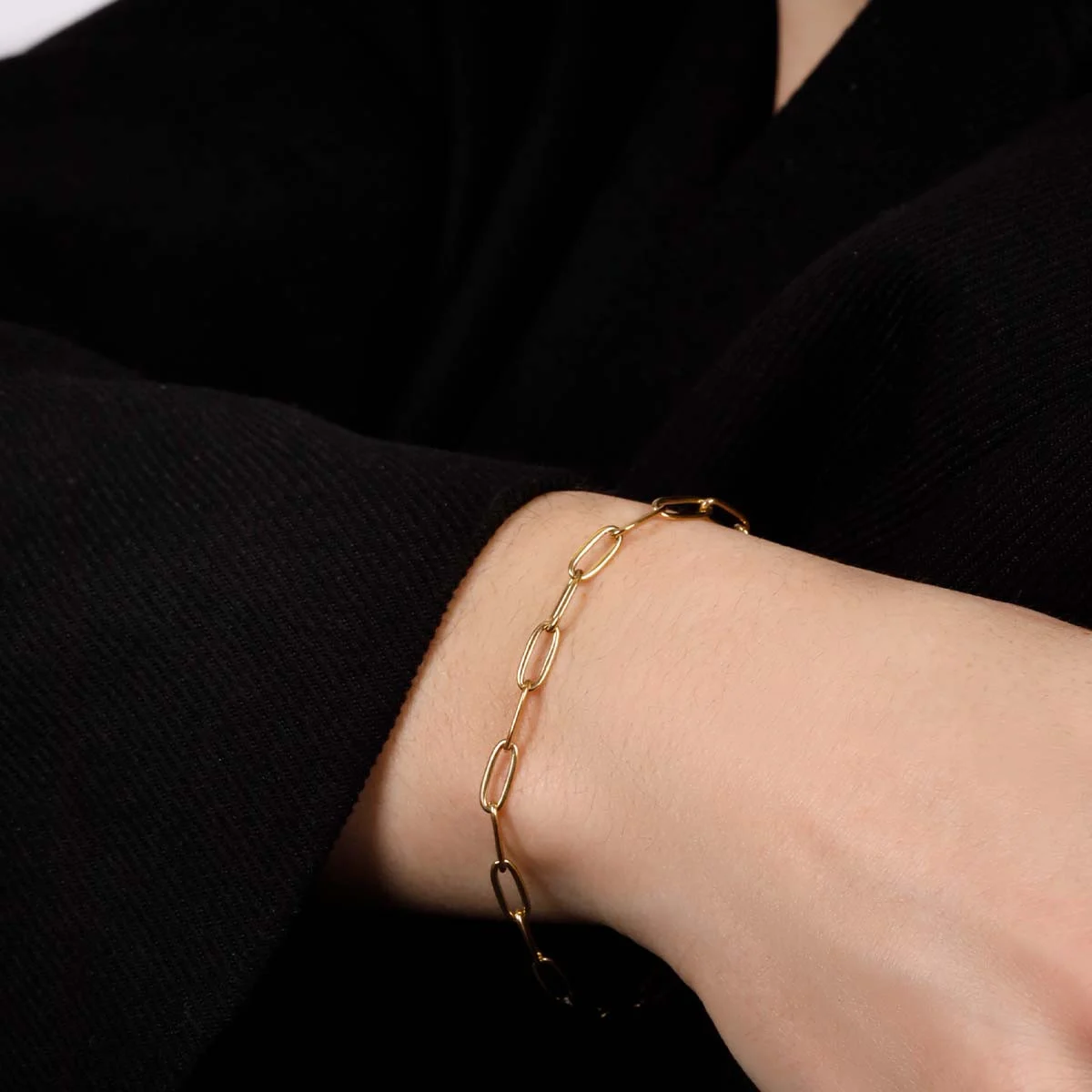 Bracelet Rosefield "Rectangle Chain Bracelet Gold" - JBRCG-J561 – Image 2