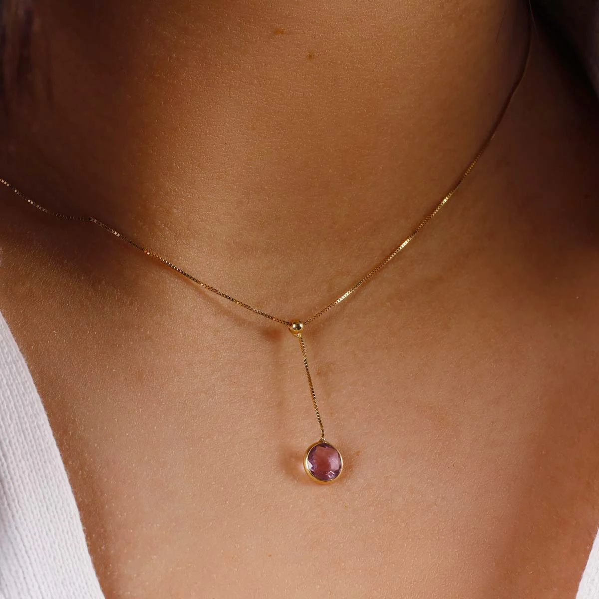 Collier "Jolie Amèthe" Or Jaune 375/1000 – Image 2