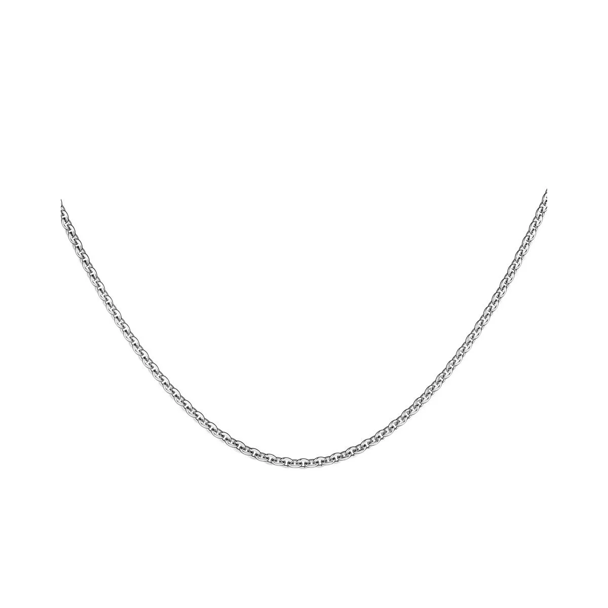 Collier Rosefield "Thin Chain Necklace Silver" - JNOLS-J625