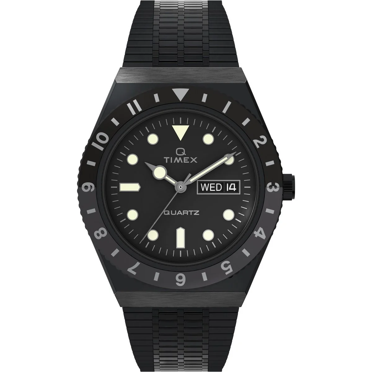 Montre Homme Timex "Q Timex Color" Boîtier 38 mm Cadran Noir-TW2U61600
