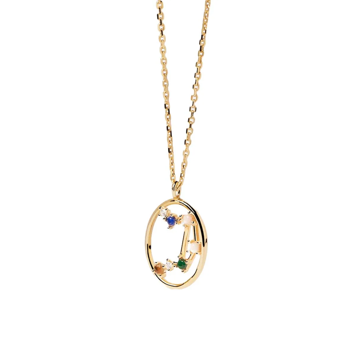 PDPAOLA Collier - Balance - en argent plaqué or - CO01-350-U
