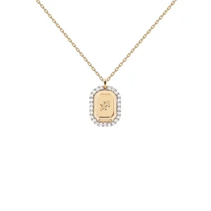 PDPAOLA Collier zodiaque en argent plaqué or - Sagittaire - CO01-576-U