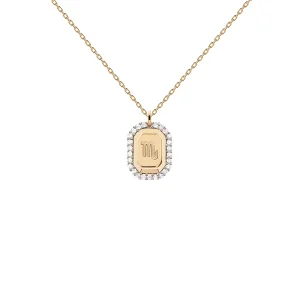 PDPAOLA Collier zodiaque en argent plaqué or - Scorpion - CO01-575-U